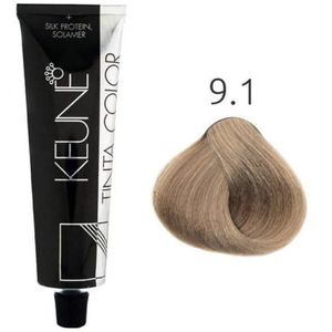 Tinta Color 60ml 9.1 Louro Muito Claro Cinza - Keune