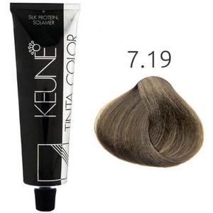 Tinta Color 60ml 7.19 Louro Médio Mate - Keune