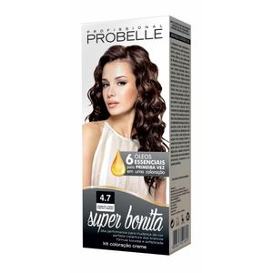 Tinta Super Bonita 50g 4.7 Castanho Medio Marrom Intenso - Probelle