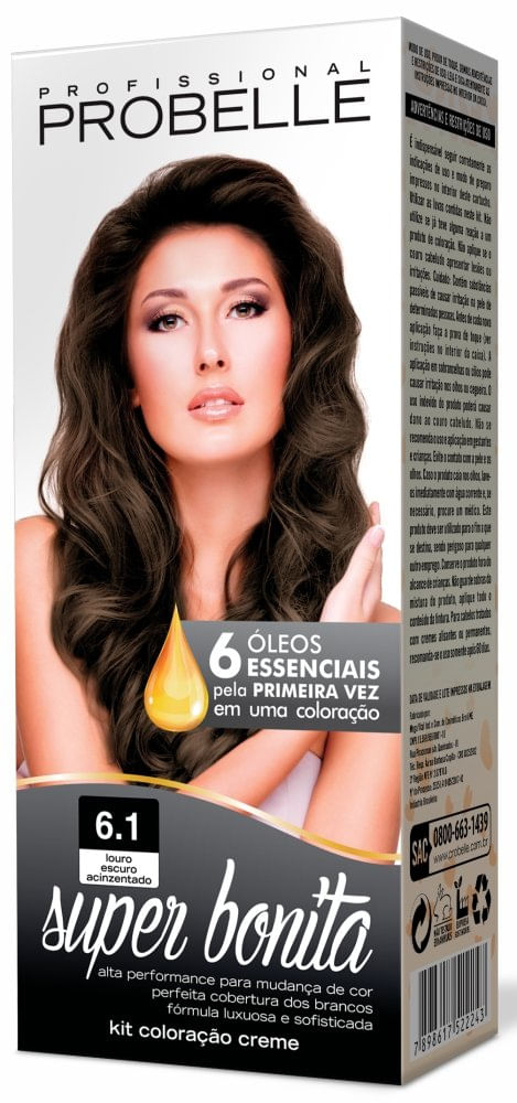 Tinta-Super-Bonita-50g-6.1-Louro-Escuro-Acinzentado---Probelle-694525