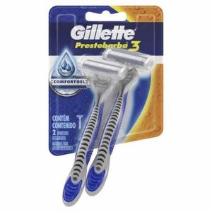 Aparelho Prestobarba 3 Comfotgel 2 Unidades - Gillette