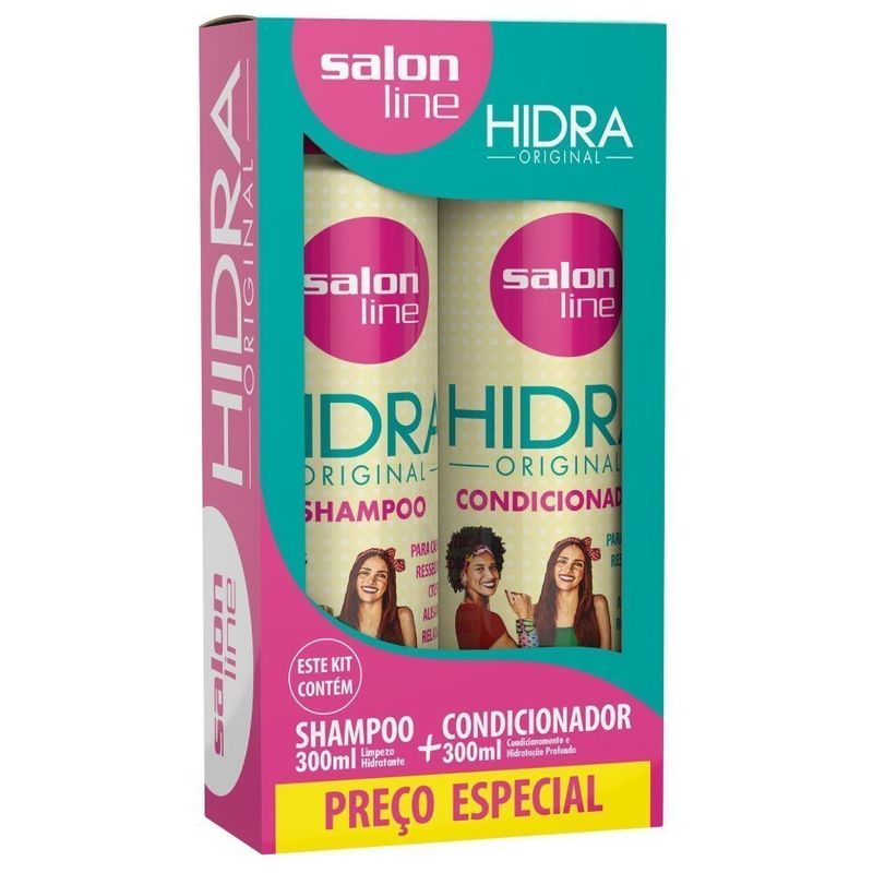 Kit-Shampoo---Condicionador-300ml-Hidra-Original---Salon-Line-697095