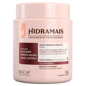 Creme Para Massagem 1kg Pimenta Negra Nano Caffein - Hidramais