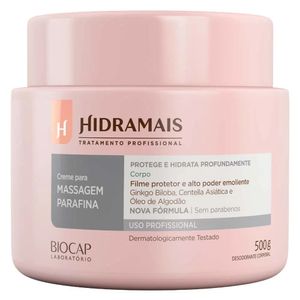 Creme Para Massagem 500g Parafina - Hidramais