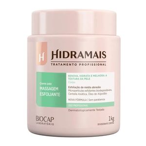 Creme Para Massagem Esfoliante 1kg Media Abrasao - Hidramais