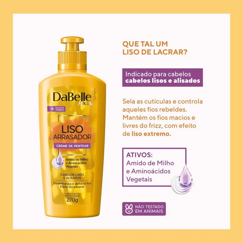 Creme-De-Pentear-270g-Liso-Arrasador---DaBelle-793521