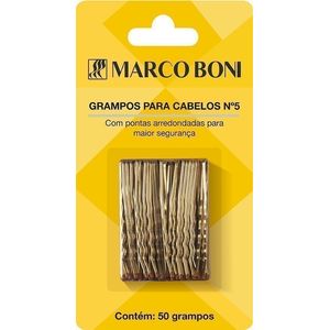 Grampo Para Cabelo N07 Preto Ref. 1342 20 Unidades - Marco Boni