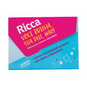 Lenço Removedor De Oleosidade Ref. 3716 50 Unidades - Ricca