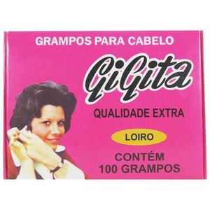 Grampo Para Cabelo 100 Unidades N7 Loiro - Gigita