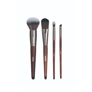 Kit de Pinceis Wood Face 4 Unidades - Belliz