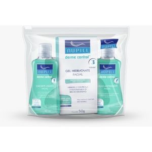 Kit Facial Derme Control Sabonete + Loção Adstringente + Gel - Nupill