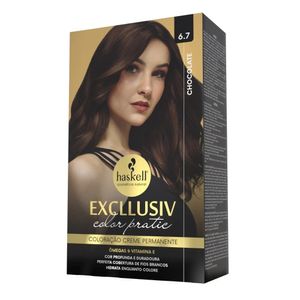 Coloracao Permanente Excllusiv Color Pratic 6.7 Chocolate - Haskell