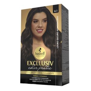 Coloracao Permanente Excllusiv Color Pratic 6.1 Louro Escuro - Haskell