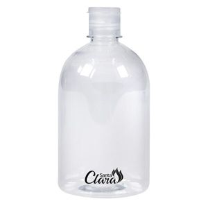 Frasco Multiuso Transparente 500ml Ref. 5374 Com a Tampa Flip Top - Santa Clara