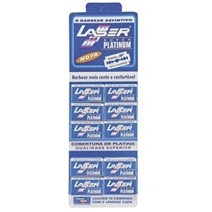 Lamina Laser Super Platinum Caixa Com 05 Unidades - Santa Clara