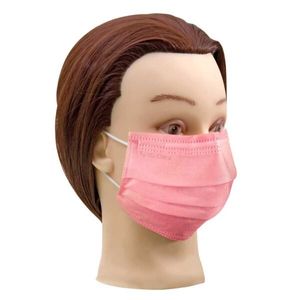 Máscara Descartavel Com Elastico Rosa Ref. 5015 5 Unidades - Santa Clara