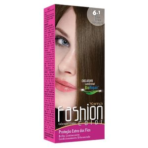 Tinta Fashion Color Mini Kit 6.1 Louro Escuro Acinzentado - Yama