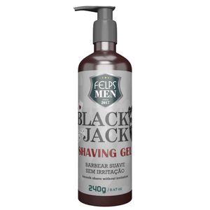 Gel Para Barbear 240g Shaving Gel Black Jack - Felps Men
