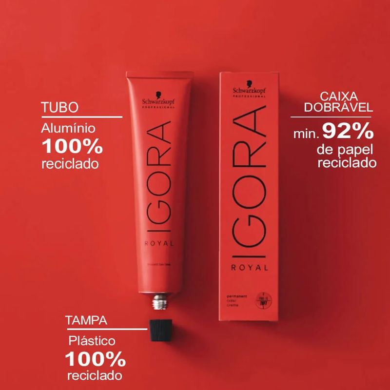 TINTA IGORA 7.77 LOURO MEDIO COBRE EXTRA - Linnda Cosméticos