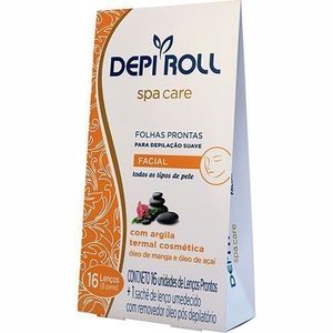 Folhas Prontas P/ Depilação Facial Spa Care - Depi Roll