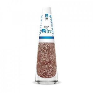 Esmalte Elite Glitter 8ml Rosa - Ludurana