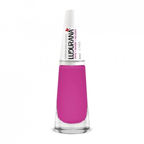 Esmalte-Cremoso-8ml-Rosa-Chiclete---Ludurana-529451