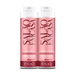 Kit Shampoo 800ml + Condicionador 800ml Salao Em Casa - Eico