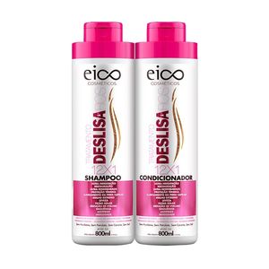 Kit Shampoo 800ml + Condicionador 800ml Desliza Fios - Eico