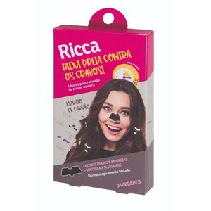 Adesivo Para Retirar Cravos Preta Ref. 3746 3 Unidades - Ricca