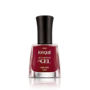 Esmalte Diamond Gel Cremoso 9,5ml Amora Negra - Risque
