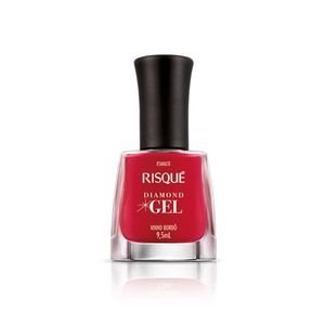 Esmalte Diamond Gel Cremoso 9,5ml Vinho Bordo - Risque