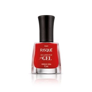 Esmalte Diamond Gel Cremoso 9,5ml Vermelho Cereja - Risque