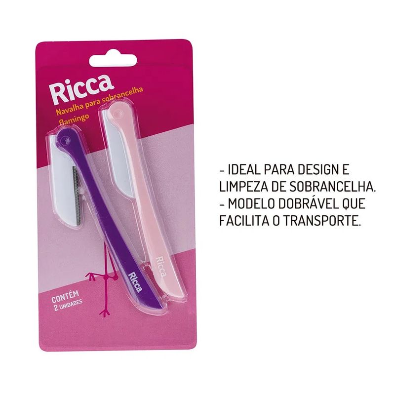 Navalha-Para-Sobrancelha-Ref.-1658-Flamingo---Ricca-741175