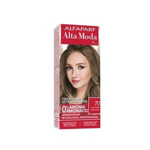 Tinta Tonalizante Kit 70 Louro Medio - Alta Moda