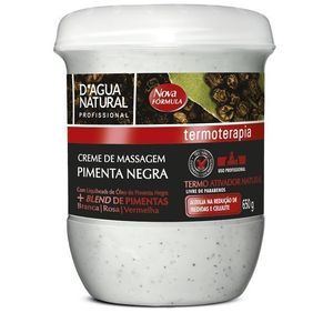 Creme De Massagem 650g Pimenta Negra - Dagua Natural