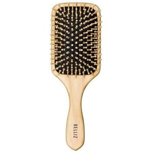Escova Para Pentear Wood Raquete Ref. 445 - Belliz