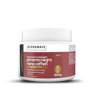 Creme Para Massagem 500g Pimenta Negra Nano Caffein - Hidramais