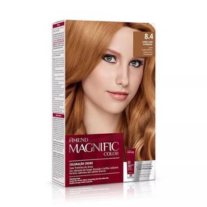 Tinta Magnific Color 8.4 Louro Claro Acobreado - Amend