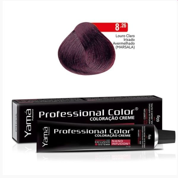 Tinta-Profissional-Color-60g-8.26-Louro-Claro-Irisado-Avermelhado---Yama-742414