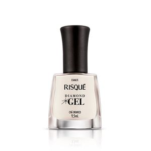 Esmalte Diamond Gel Cremoso 9,5ml Cha Branco - Risque