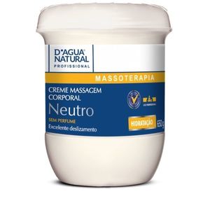 Creme De Massagem 650g Neutro Sem Perfume - Dagua Natural