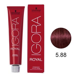 Tinta 60ml 5.88 Castanho Claro Vermelho Extra - Igora Royal