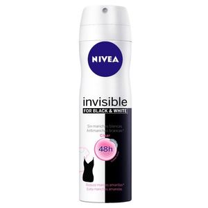 Desodorante Aerosol 150ml Invisible Black/White - Nivea