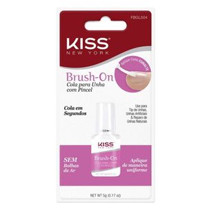 Cola Para Unhas Brush-On Com Pincel - Kiss Ny