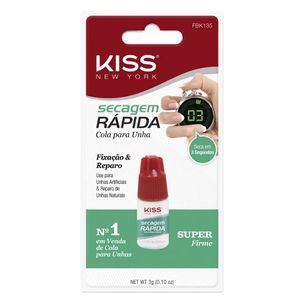 Cola Para Unha 3g Secagem Rapida - Kiss Ny