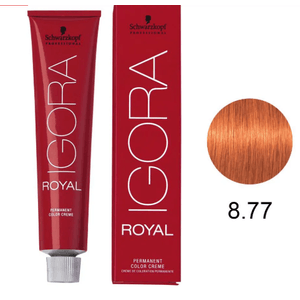 Tinta 60ml 8.77 Louro Claro Cobre Extra - Igora Royal