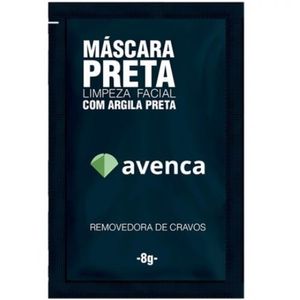 Mascara Facial Preta Removedora De Cravos - Avenca