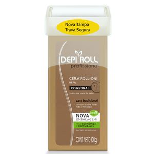 Cera Depilatoria Roll-On Refil 100g Tradicional Tampa Fixa - Depi Roll