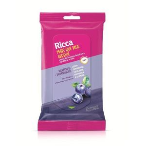 Lenços Para Limpeza Facial Ref. 3773 Blueberry + Probióticos - Ricca