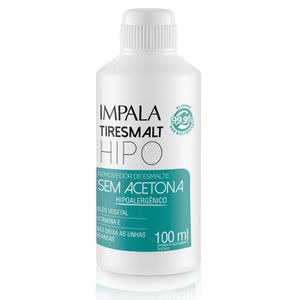 Removedor De Esmalte Tiresmalt 100ml Hipoalergenico Sem Acetona - Impala